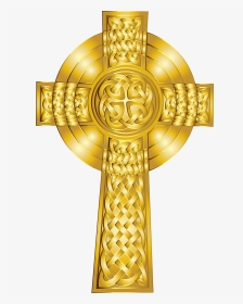 Clipart Golden Celtic Cross Png Catholic Celtic Png - Gold Celtic Cross Clipart, Transparent Png, Transparent PNG