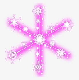 #neon #snow #snowflakes #christmas #snowflake #winter - Christmas Snowflakes Png Snow, Transparent Png, Transparent PNG