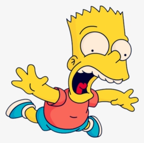 #bart #simpson #figure #yellow #flying - Falling Bart Simpson Transparent, HD Png Download, Transparent PNG
