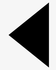 Solid Arrow Left - Transparent Black Triangle Png, Png Download, Transparent PNG