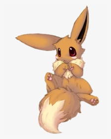 #baby #pokemon #eevee #cute #adorable - Baby Adorable Baby Eevee, HD Png Download, Transparent PNG
