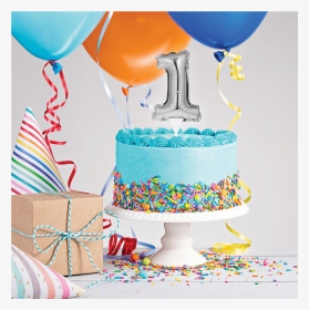 1 Mini Balloon Cake Topper Lifestyle Image - Birthday Party, HD Png Download, Transparent PNG