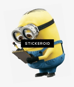 Minion Writing Notes - Minion Writing Png, Transparent Png, Transparent PNG