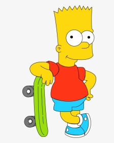 Bart Simpson Homer Simpson Lisa Simpson Duffman - Bart Simpson Standing Up, HD Png Download, Transparent PNG