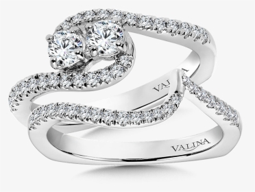 Two Stone .25 Diamond Ring Settings, HD Png Download, Transparent PNG