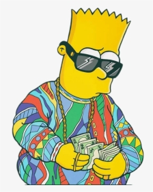 Transparent The Simpsons Clipart - Bart Simpson With Money, HD Png Download, Transparent PNG