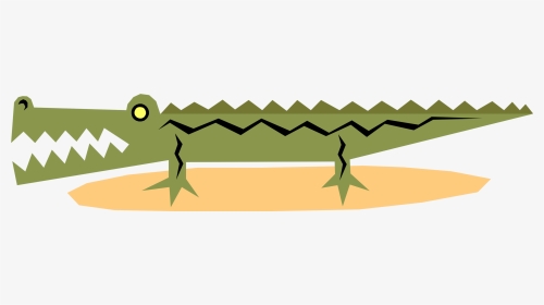 Vector Illustration Of Alligator Tropical Aquatic Reptile - Illustration, HD Png Download, Transparent PNG