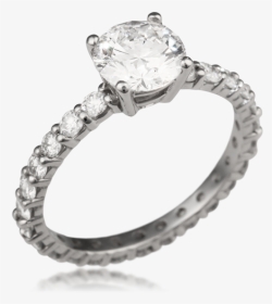 Simple Brilliance Engagement Ring - Engagement Ring, HD Png Download, Transparent PNG