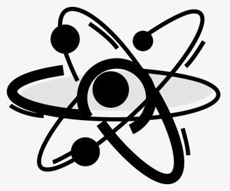 Vector Illustration Of Energy Atoms Circling Nucleus - Atomic Png, Transparent Png, Transparent PNG