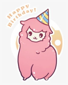 Happy Birthday Alpaca Gif, HD Png Download, Transparent PNG