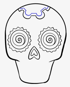 Human Skull Tutorial At - Easy Skeleton Head Drawing, HD Png Download, Transparent PNG