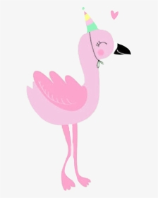 #flamingo #kawaii #kawaiiflamingo - Unicorn And Flamingo Party, HD Png Download, Transparent PNG
