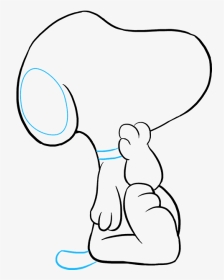 How To Draw Snoopy - Line Art, HD Png Download, Transparent PNG