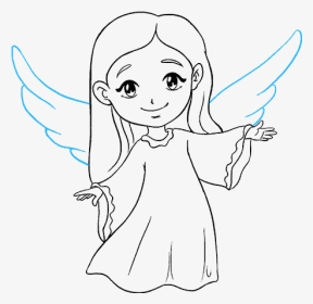 Graphic Library Download Collection Of Free Archangel - Angel Drawing, HD Png Download, Transparent PNG