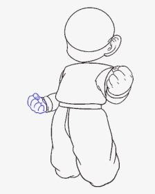 Goku Drawing Step By Step Easy, HD Png Download, Transparent PNG