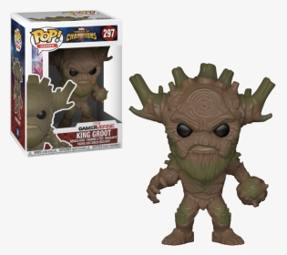 Funko Pop Vinyl Marvel Contest Of Champions - Funko Pop King Groot, HD Png Download, Transparent PNG