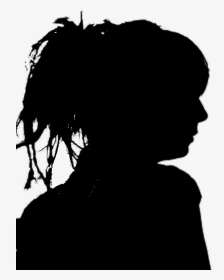 #ombre #profil #atebas #dreadlocks #dubrootsgirl #ombrechinoise - Silhouette, HD Png Download, Transparent PNG