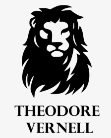 Lion Cartoon Black Png, Transparent Png, Transparent PNG