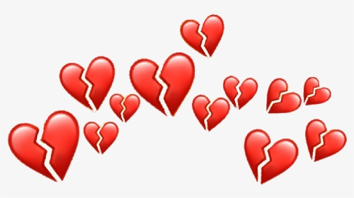 #brokenheart #broken #red #heart #heartcrown #emoji - Don T Want A Valentine I Do Want Valentino, HD Png Download, Transparent PNG