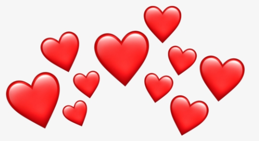 #heart#crown#emoji#red - Dark Blue Hearts Png, Transparent Png, Transparent PNG