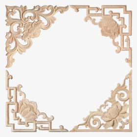 Dongyang Woodcarving European-style Corner Flower Carved, HD Png Download, Transparent PNG