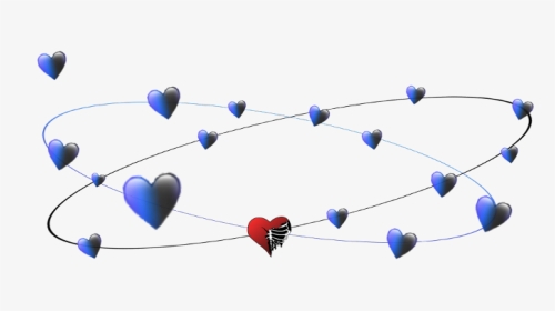 #freetoedit #blueheartcrown #blackheartcrown #heartcrown - Heart, HD Png Download, Transparent PNG