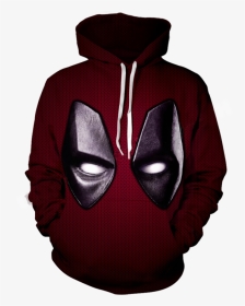 Marvel Wade Wilson Deadpool Red Suit Mask Costume 3d - Lamb Of God Flag Hoodie, HD Png Download, Transparent PNG