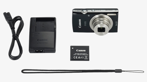 Canon Ixus 185 Black Camera - Canon Ixus 185 Charger, HD Png Download, Transparent PNG