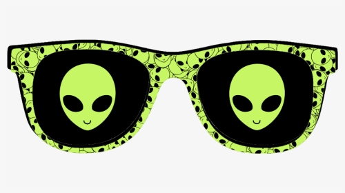 #glasses #alien #green #aliens #freetoedit #ftestickers, HD Png Download, Transparent PNG