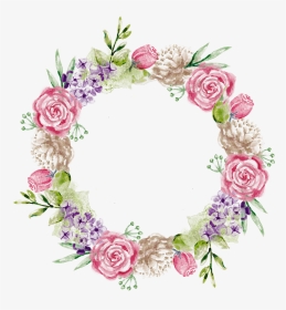 #freetoedit #watercolor #nature #flowers #flower #rose - Watercolor Fall Leaves Wreath Png, Transparent Png, Transparent PNG