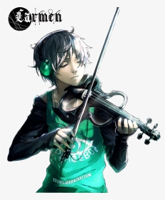 Anime Boy Violin, HD Png Download, Transparent PNG