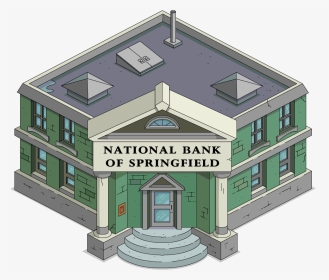 Tapped Out National Bank Of Springfield - Simpsons Bank, HD Png Download, Transparent PNG