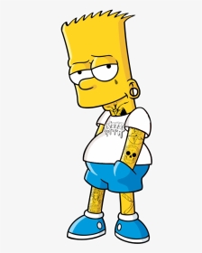 Transparent Hardcore Bart Simpson - Bart Simpson Con Aerosol, HD Png Download, Transparent PNG