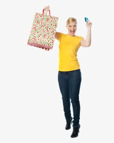 Women Shopping - Shopping Bag, HD Png Download, Transparent PNG
