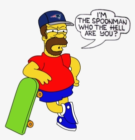 Without The T-shirt Background - Bart Simpson Who The Hell, HD Png Download, Transparent PNG