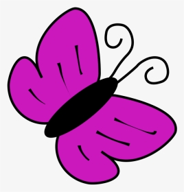 Transparent Purple Butterfly Png - Butterfly Purple Clipart, Png Download, Transparent PNG