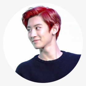 Park Chanyeol Sticker - Red Hair, HD Png Download, Transparent PNG
