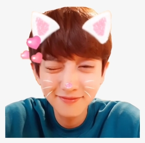 #parkchanyeol #park #chanyeol #cat #exo #channie #yeol - Chanyeol With Cat Ears, HD Png Download, Transparent PNG