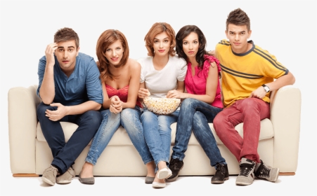 Thumb Image - People On Couch Png, Transparent Png, Transparent PNG