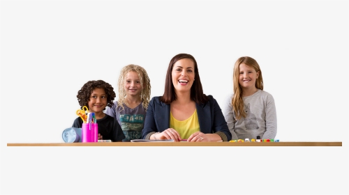 Teachers And Students At School - Girl, HD Png Download, Transparent PNG