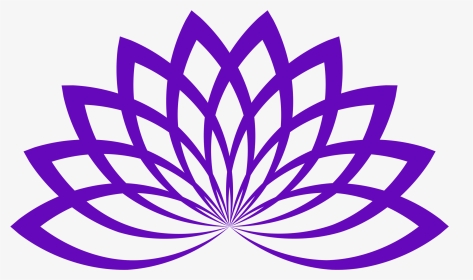 Purple Lotus Yoga - Vector Lotus Flower Png, Transparent Png, Transparent PNG