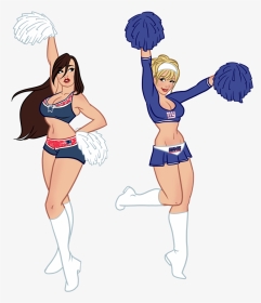 Collection Of Cheerleader - Cartoon, HD Png Download, Transparent PNG