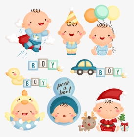 Transparent Getting Arrested Clipart - Vector Set Baby Milestone Vector, HD Png Download, Transparent PNG