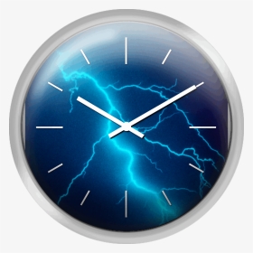 Lightning Bolt Striking - Wall Clock, HD Png Download, Transparent PNG