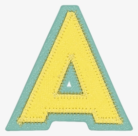 Pastel Block Letter Patches - Triangle, HD Png Download, Transparent PNG