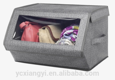 Oem Non Woven Fabric Foldable Clothingstorage Box With - Stackable Storage Bins With Wheels, HD Png Download, Transparent PNG