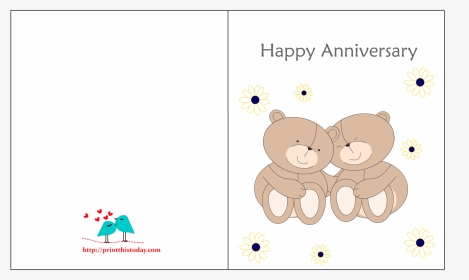Happy Wedding Anniversary Card Printable, HD Png Download, Transparent PNG