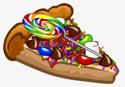 Transparent Slice Of Pizza Clipart - Club Penguin Chocolate Pizza, HD Png Download, Transparent PNG