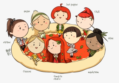 Drawings Of Food People, HD Png Download, Transparent PNG
