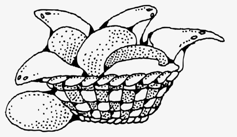 Bread Basket Black And White, HD Png Download, Transparent PNG